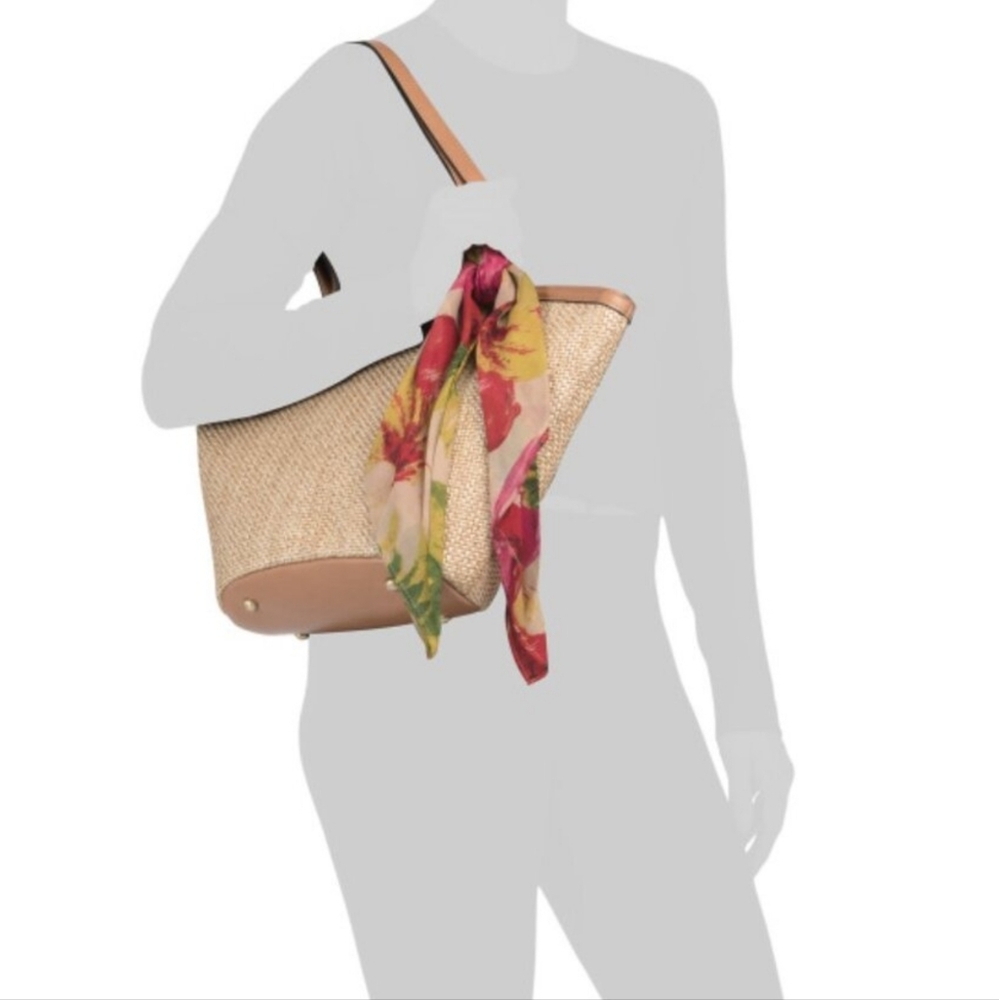 Patricia Nash Woven Marconia Naturale Tote - Picture 4 of 10
